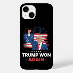 Trump Won Again President 47 USA Vintage Case-Mate iPhone 14 Case
