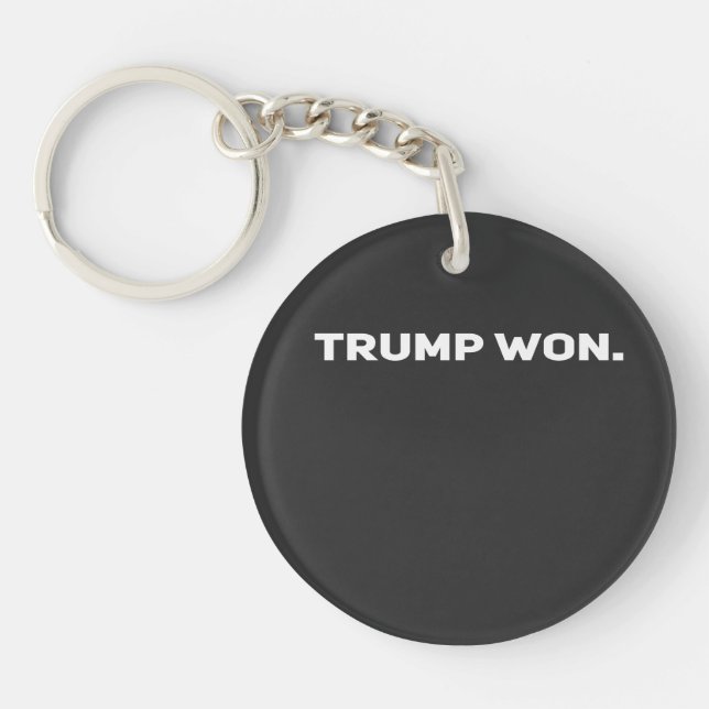 Trump Won- Election USA 2024 Key Ring (Front)