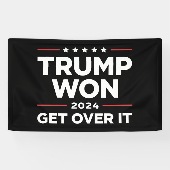 Trump Won Get Over It 2024 Banner (Horizontal)