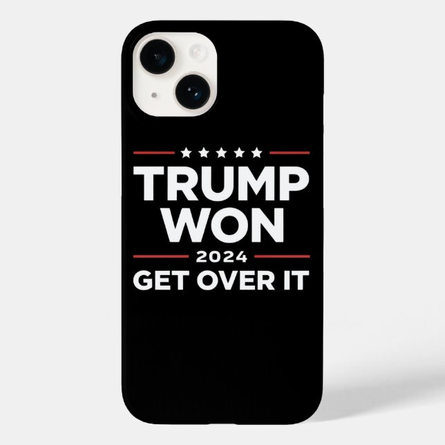 Trump Won Get Over It 2024 Case-Mate iPhone Case (Back)