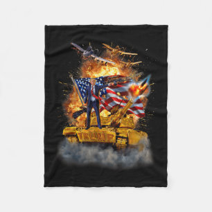 Trump Won Get Over It 2025 Fleece Blanket