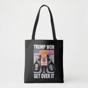 Trump Won Get Over It Maga Won Election 2024 Tote Bag
