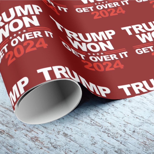 Trump Won Get Over It | Trump 2024 Wrapping Paper (Creator Uploaded)