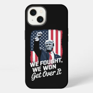Trump Won Get Over it Trump Victory 47th President iPhone 13 Case