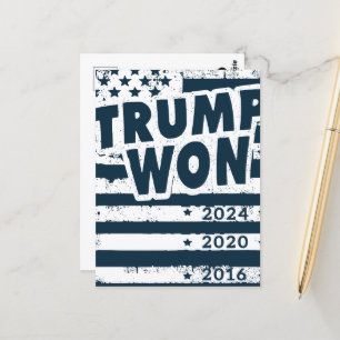 Trump Won Postcard