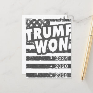 Trump Won Postcard