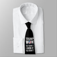 Trump Won They Know It 2024 47th President Winning