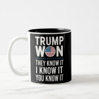Trump Won They Know It 2024 47th President Winning