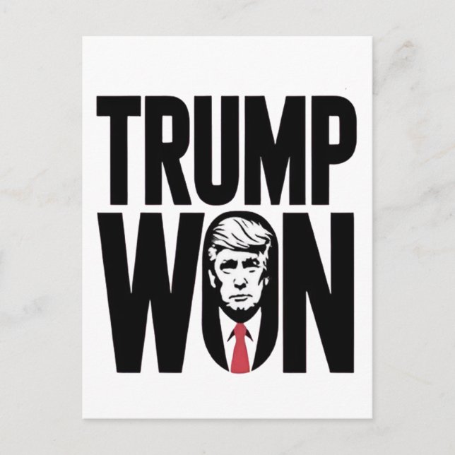 Trump Won Trump Vance Election President Speech  Postcard (Front)