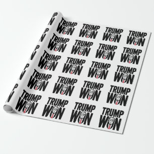 Trump Won Trump Vance Election President Speech Wrapping Paper