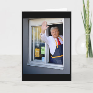 Trump Works The Drive-thru Trump Served Up French Card