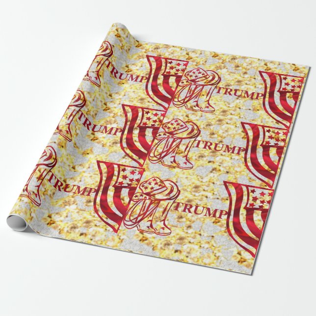 TRUMP WRAPPING PAPER (Unrolled)