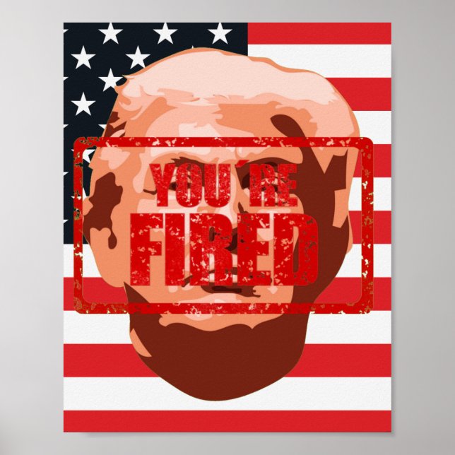 Trump You're Fired Impeachment Party Poster (Front)