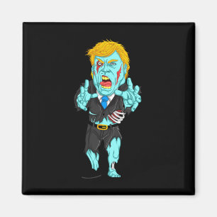 Trump Zombie Cute President Halloween Funny Gift  Magnet
