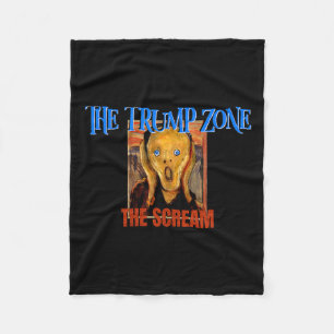 Trump Zone Is Funny Political Parody And Satire Fleece Blanket