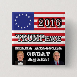 TRUMPence 2016 - Make America Great Again! 15 Cm Square Badge