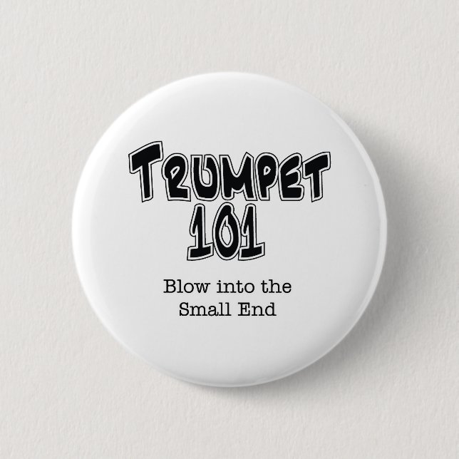 Trumpet 101 6 cm round badge (Front)