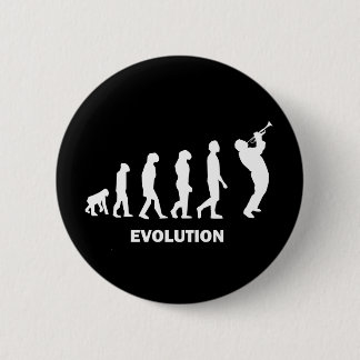 Trumpet 6 Cm Round Badge