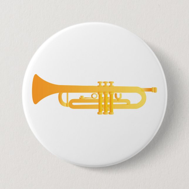 Trumpet 7.5 Cm Round Badge (Front)