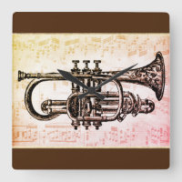 Trumpet And Music Notes