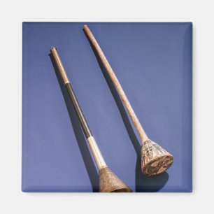Trumpet and wooden stopper magnet