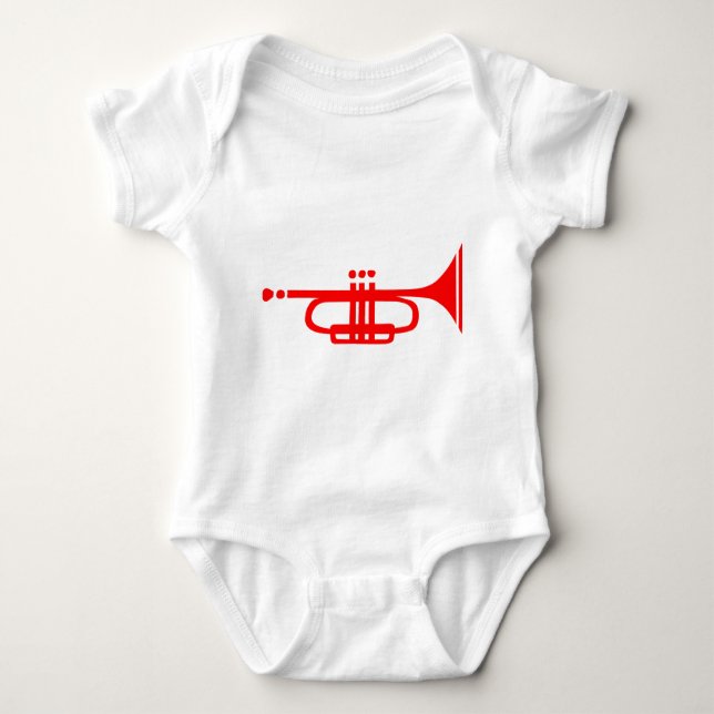 trumpet baby bodysuit (Front)
