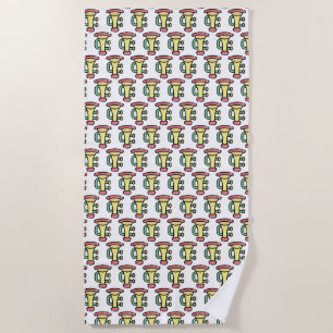 trumpet beach towel