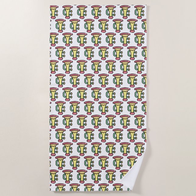 trumpet beach towel (Front)