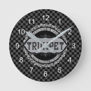 Trumpet Best Music Note Circle Round Clock