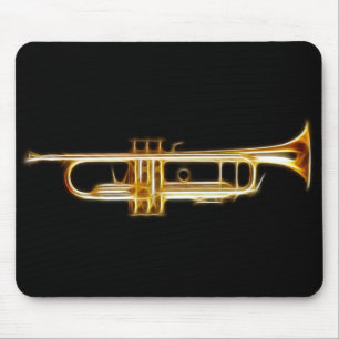 Trumpet Brass Horn Wind Musical Instrument Mouse Pad