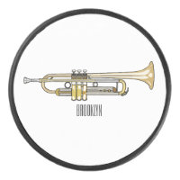Trumpet cartoon illustration