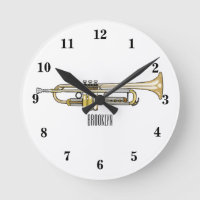 Trumpet cartoon illustration