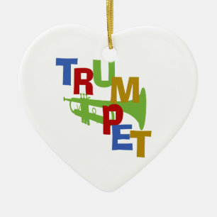 TRUMPET CERAMIC ORNAMENT