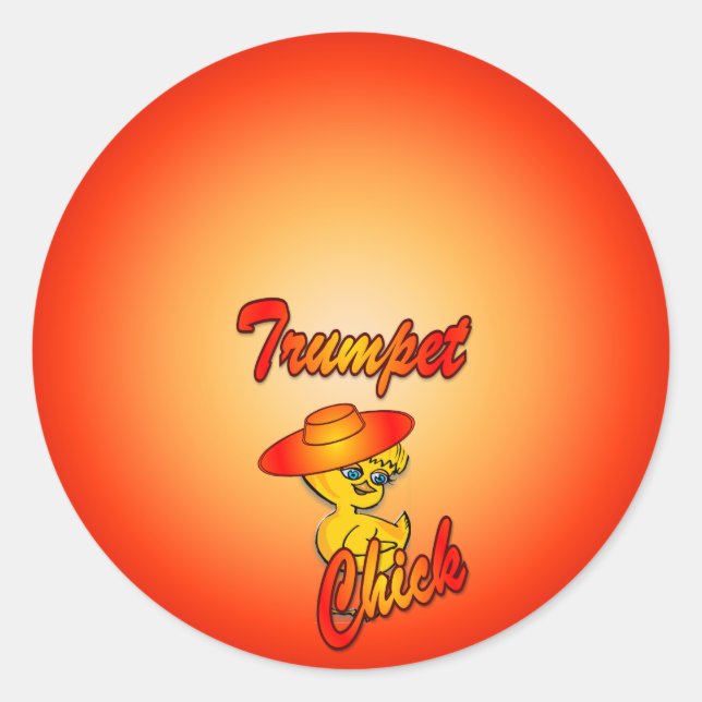 Trumpet Chick #5 Sticker (Front)