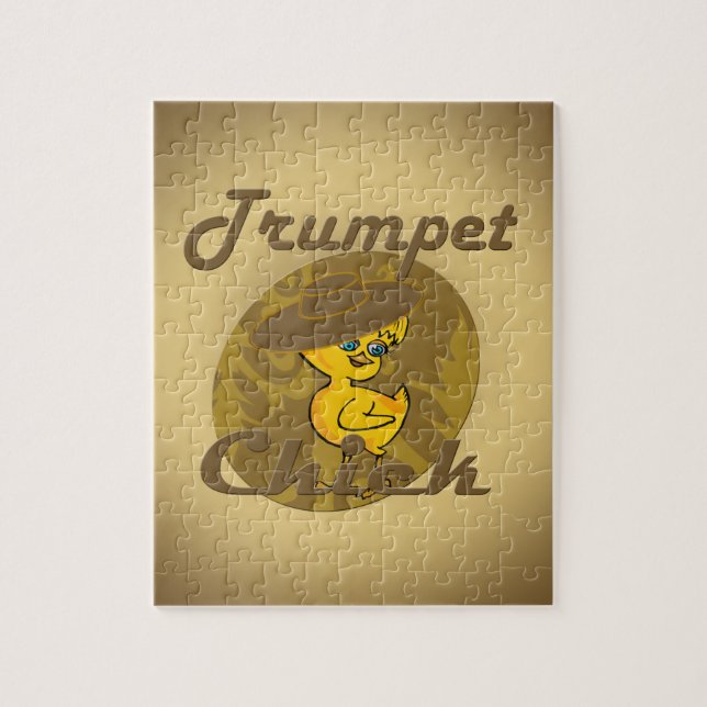 Trumpet Chick #6 Jigsaw Puzzle (Vertical)