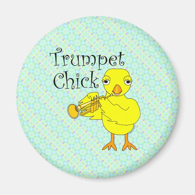 Trumpet Chick Magnet (Front)