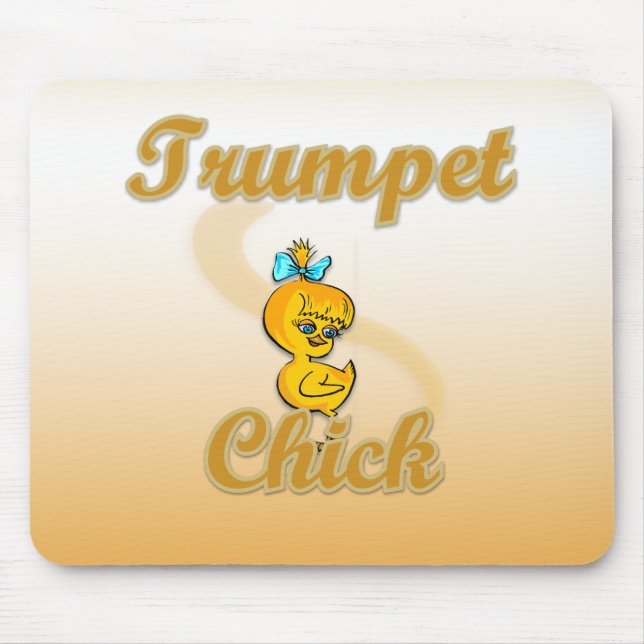 Trumpet Chick Mouse Pad (Front)