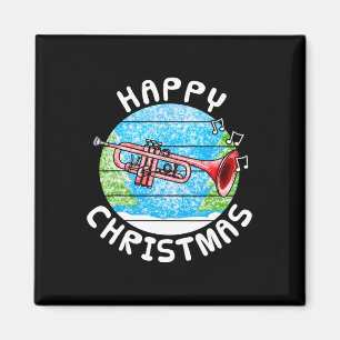 Trumpet Christmas Trumpeter Br Musician Music Teac Magnet