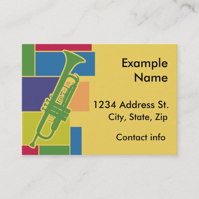 Trumpet Colorblocks Profile Card (Front)
