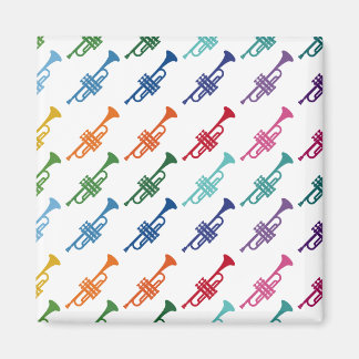 Trumpet Colourful Fun Array Music Magnet