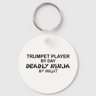 Trumpet Deadly Ninja by Night Key Ring