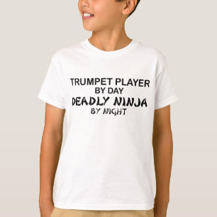 Trumpet Deadly Ninja by Night T-Shirt