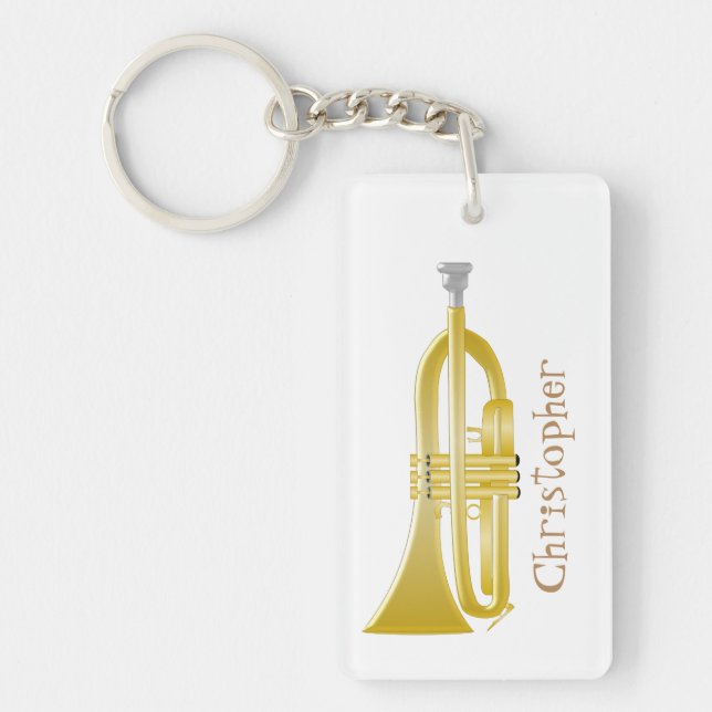 Trumpet Design Key Ring (Front)
