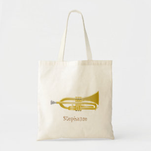 Trumpet Design Tote Bag