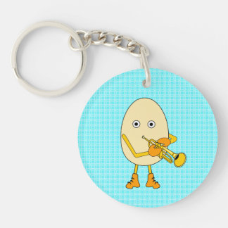 Trumpet Egghead Key Ring