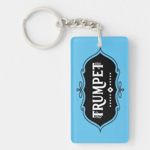 Trumpet Emblem Key Ring