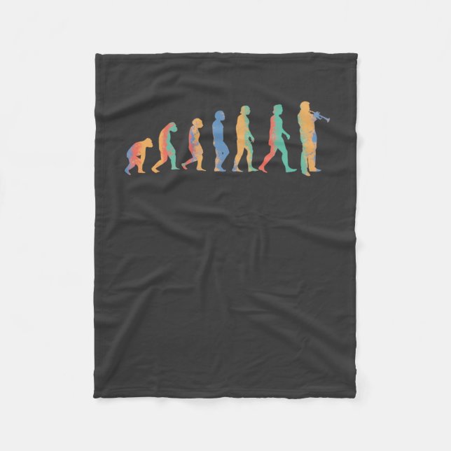 Trumpet Evolution Fleece Blanket (Front)