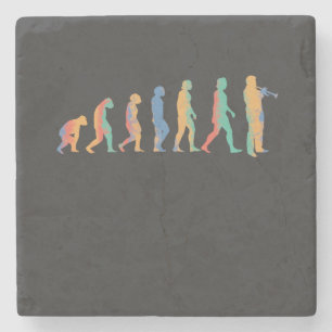 Trumpet Evolution Stone Coaster