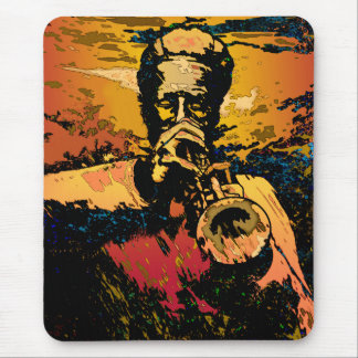 Trumpet Fire Mouse Pad