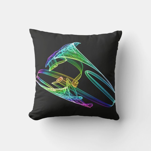 Trumpet Fractal Outdoor Cushion (Front)